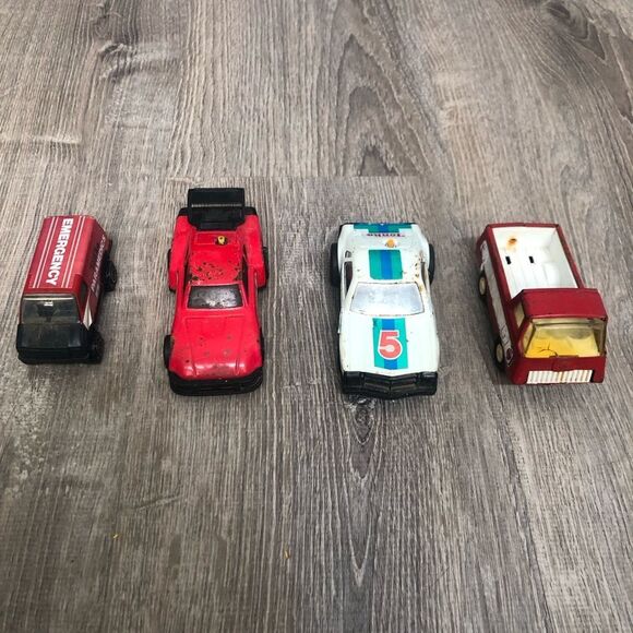 Vintage Lot Of 4 Tonka Toy Cars Paramedic Clutch Popper Pressed Steel Truck READ - Picture 2 of 13